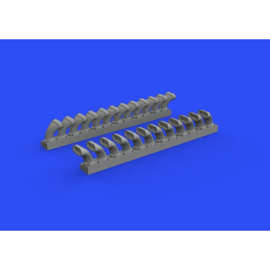 Eduard 648508 1/48 P-400 exhaust stacks Brassin for Aircraft
