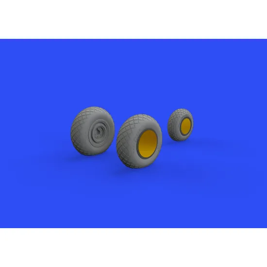 Eduard 648515 1/48 P-38F/G wheels Brassin for Aircraft