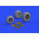Eduard 648515 1/48 P-38F/G wheels Brassin for Aircraft