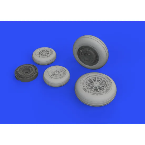 Eduard 648524 1/48 F-104 wheels late Brassin for Aircraft