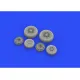 Eduard 648524 1/48 F-104 wheels late Brassin for Aircraft
