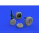 Eduard 648524 1/48 F-104 wheels late Brassin for Aircraft