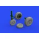 Eduard 648524 1/48 F-104 wheels late Brassin for Aircraft