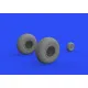 Eduard 648529 1/48 B-17 wheels Brassin for Aircraft