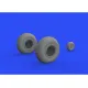 Eduard 648529 1/48 B-17 wheels Brassin for Aircraft
