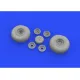 Eduard 648529 1/48 B-17 wheels Brassin for Aircraft