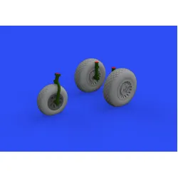 Eduard 648534 1/48 A-26/B-26 Invader wheels Brassin for Aircraft