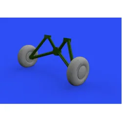 Eduard 648556 1/48 Tiger Moth wheels Brassin for Aircraft