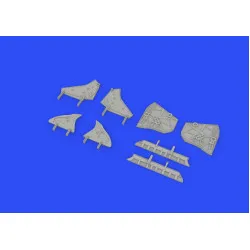 Eduard 648594 1/48 MiG-19 wheel well doors Brassin for Aircraft