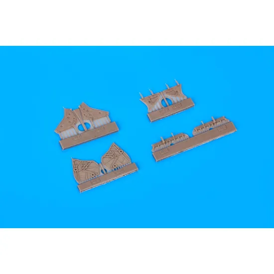 Eduard 648594 1/48 MiG-19 wheel well doors Brassin for Aircraft