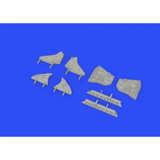 Eduard 648594 1/48 MiG-19 wheel well doors Brassin for Aircraft