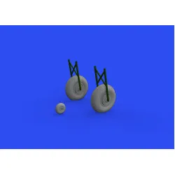 Eduard 648617 1/48 Il-2 wheels Brassin for Aircraft