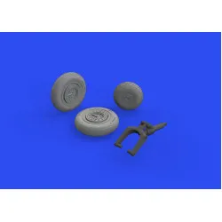 Eduard 648622 1/48 MiG-15 wheels Brassin for Aircraft
