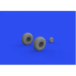 Eduard 648643 1/48 B-17 wheels block tread Brassin for Aircraft