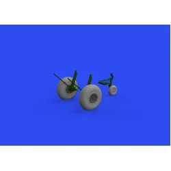 Eduard 648644 1/48 B-17 wheels oval tread Brassin for Aircraft