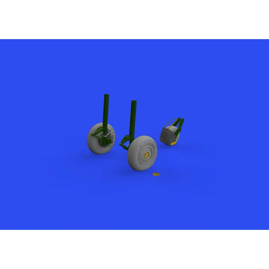 Eduard 648653 1/48 Su-27 wheels Brassin for Aircraft