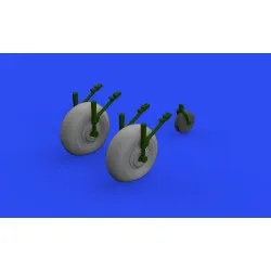 Eduard 648656 1/48 Lancaster B Mk.I wheels Brassin for Aircraft