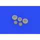 Eduard 648673 1/48 Sabre F.4 wheels Brassin for Aircraft
