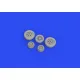 Eduard 648673 1/48 Sabre F.4 wheels Brassin for Aircraft