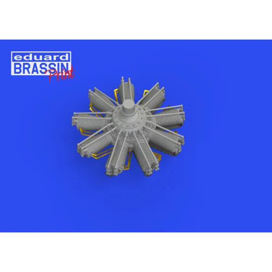 Eduard 648676 1/48 Sopwith Camel Clerget engine PRINT Brassin for Aircraft