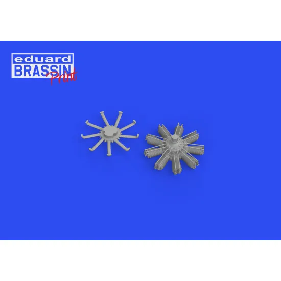 Eduard 648676 1/48 Sopwith Camel Clerget engine PRINT Brassin for Aircraft