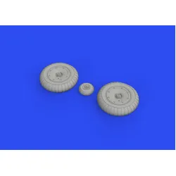 Eduard 648684 1/48 Me 163B wheels Brassin for Aircraft