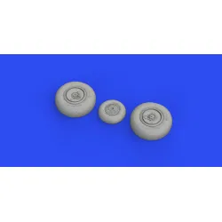 Eduard 648687 1/48 Ar 234B wheels Brassin for Aircraft