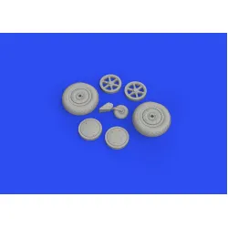 Eduard 648713 1/48 SBD-5 wheels Brassin for Aircraft