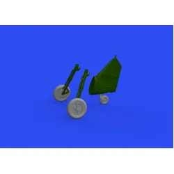 Eduard 648720 1/48 Bf 109G-4 wheels Brassin for Aircraft