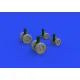 Eduard 648734 1/48 CH-47A wheels Brassin for Aircraft