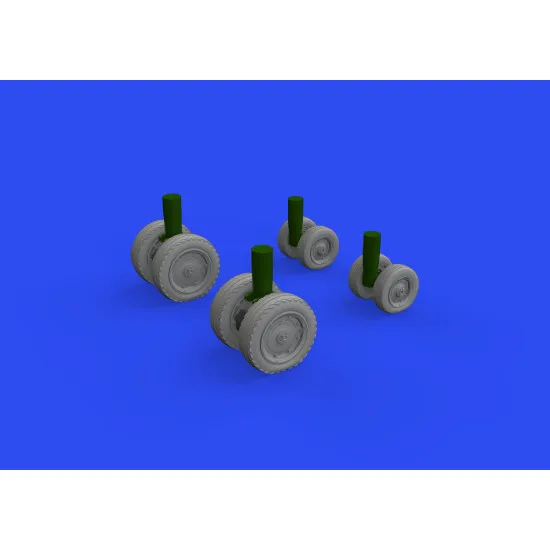 Eduard 648734 1/48 CH-47A wheels Brassin for Aircraft