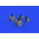 Eduard 648734 1/48 CH-47A wheels Brassin for Aircraft