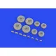 Eduard 648734 1/48 CH-47A wheels Brassin for Aircraft