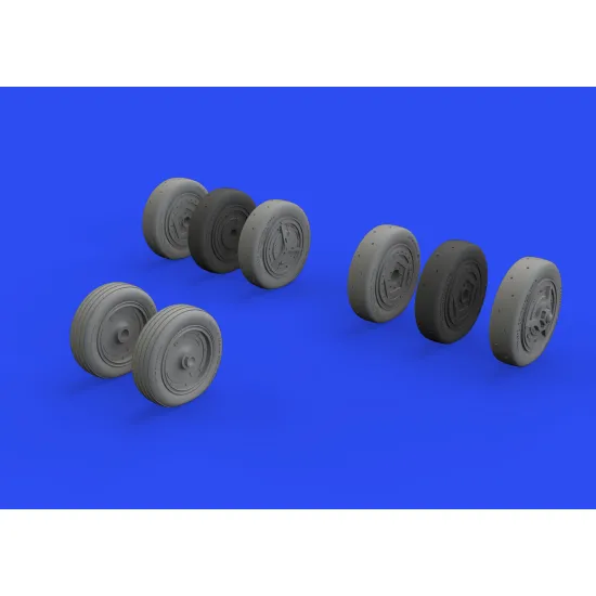 Eduard 648740 1/48 SR-71A wheels Brassin for Aircraft