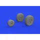 Eduard 648741 1/48 Vampire F.3 wheels Brassin for Aircraft