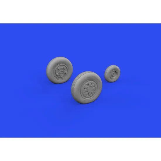 Eduard 648744 1/48 F-15C/D/J/N wheels Brassin for Aircraft