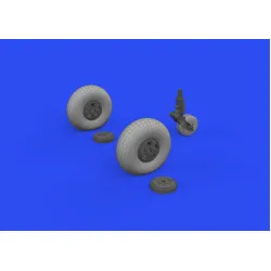 Eduard 648746 1/48 Mosquito wheels Brassin for Aircraft
