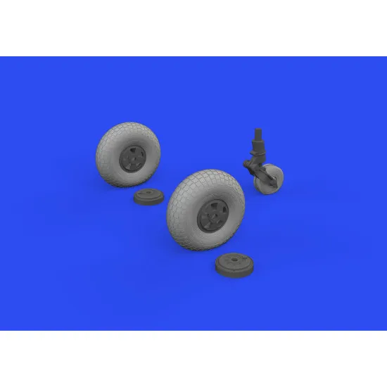 Eduard 648746 1/48 Mosquito wheels Brassin for Aircraft