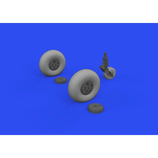 Eduard 648746 1/48 Mosquito wheels Brassin for Aircraft