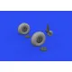 Eduard 648746 1/48 Mosquito wheels Brassin for Aircraft
