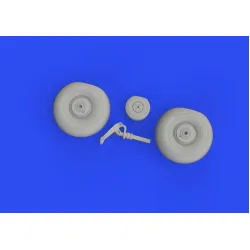 Eduard 648755 1/48 Beaufighter Mk.X wheels Brassin for Aircraft
