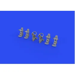 Eduard 648778 1/48 Luftwaffe rudder pedals PRINT Brassin for Aircraft