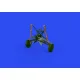 Eduard 648779 1/48 F4F undercarriage legs BRONZE Brassin for Aircraft
