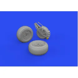 Eduard 648780 1/48 Su-25 wheels Brassin for Aircraft