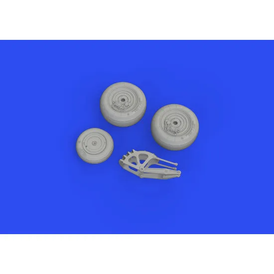 Eduard 648780 1/48 Su-25 wheels Brassin for Aircraft