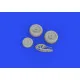 Eduard 648780 1/48 Su-25 wheels Brassin for Aircraft