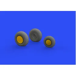 Eduard 648782 1/48 P-38J wheels Brassin for Aircraft