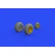 Eduard 648782 1/48 P-38J wheels Brassin for Aircraft
