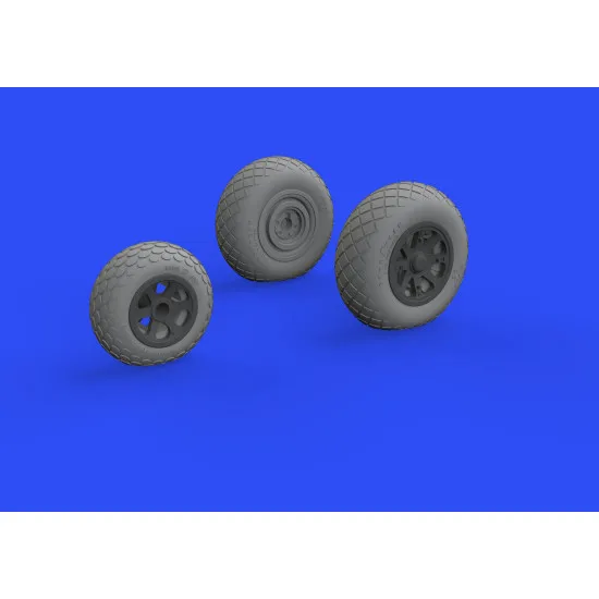 Eduard 648782 1/48 P-38J wheels Brassin for Aircraft