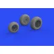 Eduard 648782 1/48 P-38J wheels Brassin for Aircraft